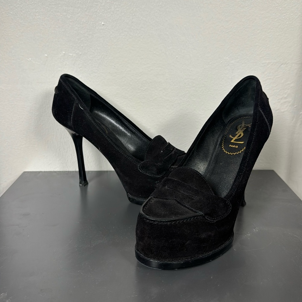 Ysl black heels